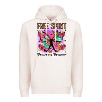 Pale Pink free spirit dream on dreamer Premium Hoodie - Artiststas