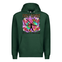 Sports Green free spirit dream on dreamer Premium Hoodie - Artiststas