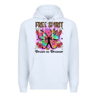 White free spirit dream on dreamer Premium Hoodie - Artiststas
