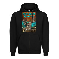 Black Western Buck Deer Garden Zipper Hoodie - LillyAllenDesigns