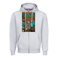 Heather Grey Western Buck Deer Garden Zipper Hoodie - LillyAllenDesigns
