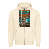 Sandshell Western Buck Deer Garden Zipper Hoodie - LillyAllenDesigns