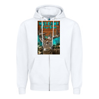 White Western Buck Deer Garden Zipper Hoodie - LillyAllenDesigns