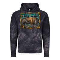 Cloud Black stay wild aztec bison Vintage Hoodie - RanaPortraitStore