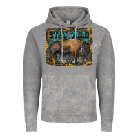 Cloud Rock stay wild aztec bison Vintage Hoodie - RanaPortraitStore