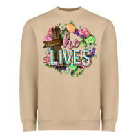 Mushroom He lives Easter with flowers Heavyweight Sweatshirt - Neo Western