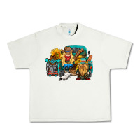 Pistachio western Truck with gnomes Urban Heavy Tee - HRA Design Shop