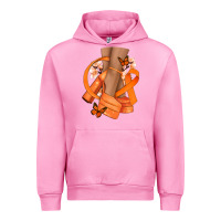 Fuchsia Pink Kidney Cancer diva orange ribbon Urban Hoodie - NancyCooperArtShop