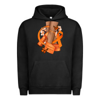 Pigment Black Kidney Cancer diva orange ribbon Urban Hoodie - NancyCooperArtShop