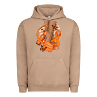 Pigment Burro Kidney Cancer diva orange ribbon Urban Hoodie - NancyCooperArtShop