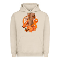 Pigment French Oak Kidney Cancer diva orange ribbon Urban Hoodie - NancyCooperArtShop