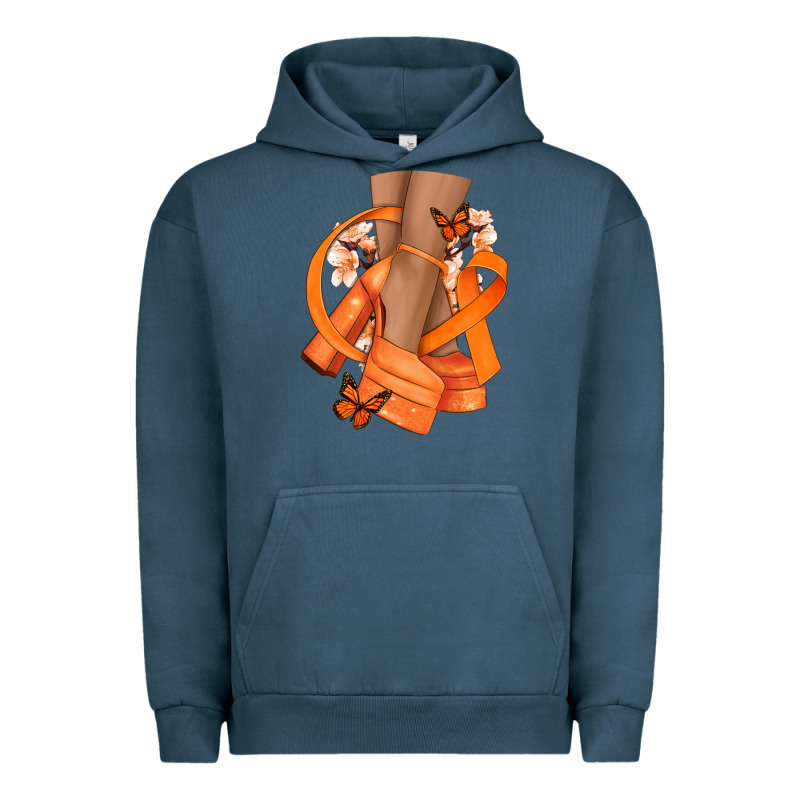 Kidney Cancer Diva Orange Ribbon Urban Hoodie by NancyCooperArtShop | Teevron