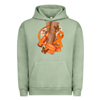 Pigment Oil Green Kidney Cancer diva orange ribbon Urban Hoodie - NancyCooperArtShop