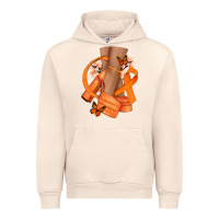Sandshell Kidney Cancer diva orange ribbon Urban Hoodie - NancyCooperArtShop