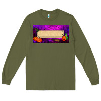 Army Green halloween witch custom license plate Long Sleeve Tee - BundleAndBundleShop