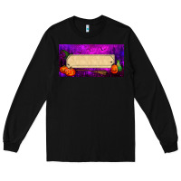 Black halloween witch custom license plate Long Sleeve Tee - BundleAndBundleShop