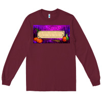 Burgundy halloween witch custom license plate Long Sleeve Tee - BundleAndBundleShop