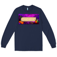 Navy halloween witch custom license plate Long Sleeve Tee - BundleAndBundleShop