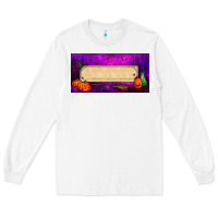 White halloween witch custom license plate Long Sleeve Tee - BundleAndBundleShop