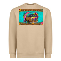 Mushroom hippie van floral skinny metal can holder Heavyweight Sweatshirt - HRA Design Shop