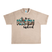 French Oak he is risen indeed Urban Heavy Tee - BarkalooDesign
