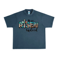 Midnight Navy he is risen indeed Urban Heavy Tee - BarkalooDesign