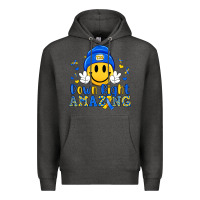 Charcoal Heather down right amazing Premium Hoodie - Artiststas