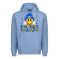 Colony Blue down right amazing Premium Hoodie - Artiststas