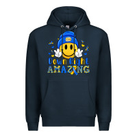 Navy down right amazing Premium Hoodie - Artiststas