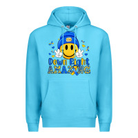 Ocean Blue down right amazing Premium Hoodie - Artiststas