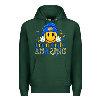 Sports Green down right amazing Premium Hoodie - Artiststas