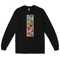 Black dinosaurs pen wrap Long Sleeve Tee - Artiststas