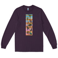 Plum dinosaurs pen wrap Long Sleeve Tee - Artiststas