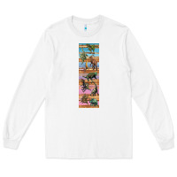 White dinosaurs pen wrap Long Sleeve Tee - Artiststas