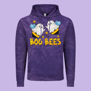 Boo Bees Vintage Hoodie Designed By Texasbilliewilder