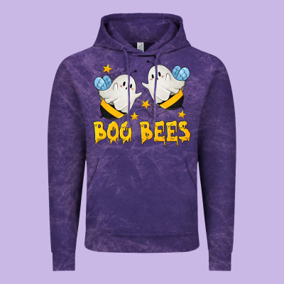 Boo Bees Vintage Hoodie Designed By Texasbilliewilder