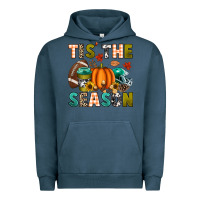 Pigment Midnight Navy Tis' the season Urban Hoodie - texasbilliewilder