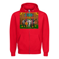 Red Western Baby Sheeps Farm Life Garden Zipper Hoodie - LillyAllenDesigns