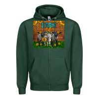Sports Green Western Baby Sheeps Farm Life Garden Zipper Hoodie - LillyAllenDesigns