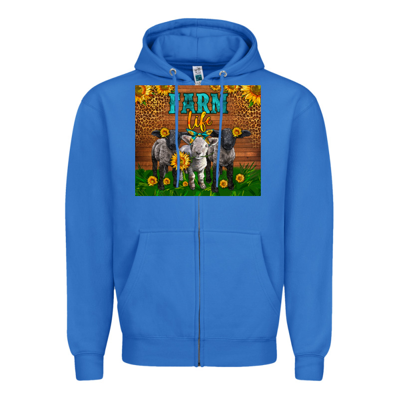 Western Baby Sheeps Farm Life Garden Zipper Hoodie by LillyAllenDesigns | Teevron