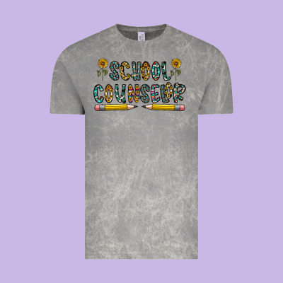 School Counselor Vintage Tee Designed By Cowhidedigitalart