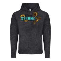 Vintage Black she i̇s strong western cross Vintage Hoodie - RanaPortraitStore
