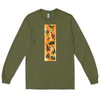 Army Green dinosaurs pen wrap Long Sleeve Tee - Artiststas