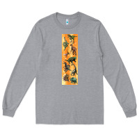 Heather Grey dinosaurs pen wrap Long Sleeve Tee - Artiststas