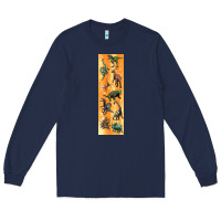 Navy dinosaurs pen wrap Long Sleeve Tee - Artiststas
