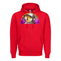 Red dogecoin to the mars Zipper Hoodie - Jasminsmagicworld