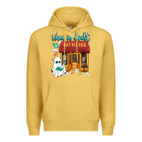Antique Gold when in doubt go to the bookstore Premium Hoodie - Artiststas