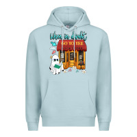 Blue Mist when in doubt go to the bookstore Premium Hoodie - Artiststas