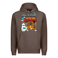 Coffee when in doubt go to the bookstore Premium Hoodie - Artiststas