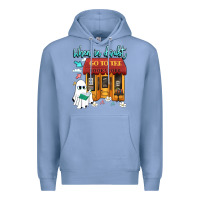 Colony Blue when in doubt go to the bookstore Premium Hoodie - Artiststas
